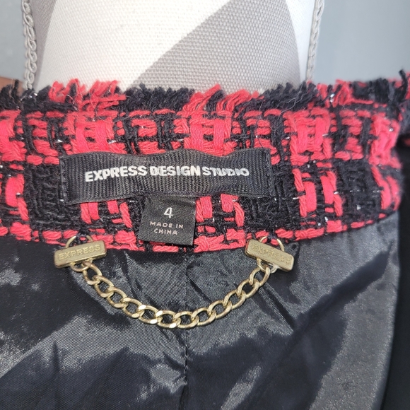 Wool Tweed Textured Houndstooth Plaid print - Picture 6 of 6